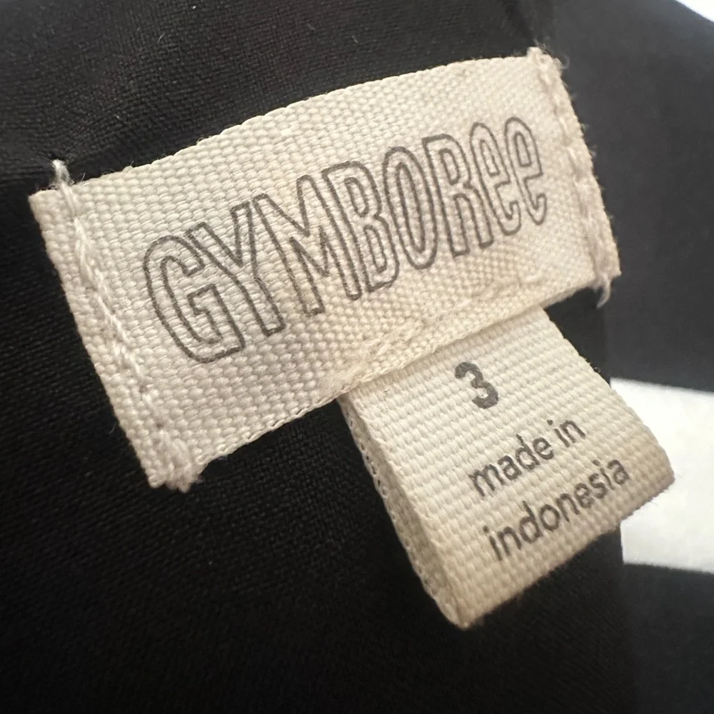 Girls Gymboree Black and Star Dress 3T